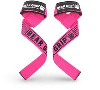 BEAR GRIP Lifting Straps - Wrist Straps for Men and Women | Pink
