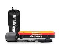 BEAR GRIP - Pull Up Assist Bands | Heavy Duty Resistance Bands for Assisted Pull Ups, Yoga, Stretch Mobility, Crossfit, Strength Training (Sets of 3 - Red, Black, Yellow)