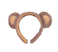 Bear Hair Tie Hair Hoop 1/2/3pcs Bear Ear Decor Headband Cartoon Hairband for Baby Hair Accessories Girls Party Props Brown 2pcs