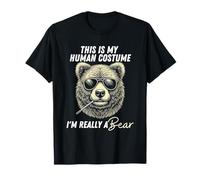 Bear Halloween This Is my Human Costume I'm Really A Bear T-Shirt