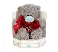 Bear - Happy Birthday With Bow 18Cm Plush Toy High Quality