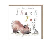 Bear Hare and Mouse Thank You Card - Cute Illustrated Card Made in England