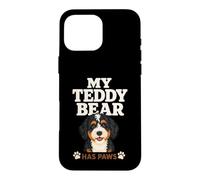 Bear Has Paws Bernese Mountain Dog Case for iPhone 16 Pro Max