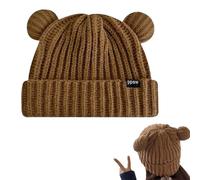 Bear Hat Adult,Soft Cap For Women | Women's Hat, Cat Ear Crochet Braided Knit Caps For Gratitude, Holy -Festival, New -Year