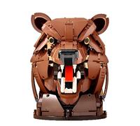 Bear Head Building Block Set - 1006PCS Mountable Animal Sculpture Bricks Kit, Wildlife Wall Decor, STEM Education Toy, Creative Gift for Adult, Kid Age 8+