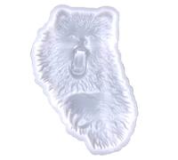 Bear-Head Resin Mold Semi-Stereoscopic Silicone Molds Epoxy Casting for Wall Hanging Mount Decor Silicone Pendant Mold for Jewelry Making