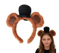 Bear Headband Brown Face Wash Headwear