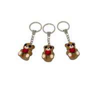 Bear Heart Fidget Keyring, Sensory Love Bear Keyring, Heart Teddy Stress Relief, Cute teddy bear Keyring, Flexible heart teddy bear Keyring, Love teddy Fidget, ADHD