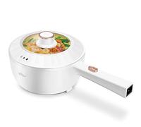 Bear Hot Pot Electric, 2L Multifunctional Portable Cooking Pot, 1000W Rapid Noodles Electric, Non-Stick Frying Pans for Steak, Egg, Ramen, Oatmeal With Dual Power Adjustment