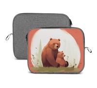 Bear Hug Laptop Sleeve Case Waterproof Shock Resistant Notebook Protective Bag Lightweight Carrying Case Compatible 14 Inch Laptop