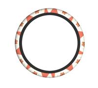 Bear Hug Printed Steering Wheel Cover Elastic Stretch Car Wheel Wrap Breathable Non-Slip Steering Wheel Protector for Car Truck SUV