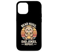 Bear Hugs Dad Jokes Repeat Retro Case for iPhone 12/12 Pro