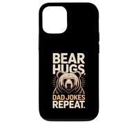 Bear Hugs Dad Jokes Repeat Retro Case for iPhone 12/12 Pro