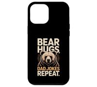 Bear Hugs Dad Jokes Repeat Retro Case for iPhone 12 Pro Max