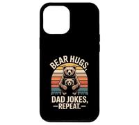 Bear Hugs Dad Jokes Repeat Retro Case for iPhone 12 Pro Max