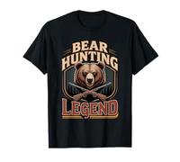 Bear Hunting Legend Grizzly Hunter Forest Camp T-Shirt