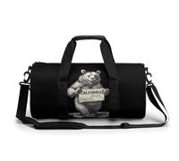 Bear I Love California Funny Large Gym Bag Novelty Lightweight Duffel Bag Travel Tote Bags