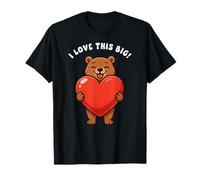 Bear I Love This Big Heart Valentines Day Boys Girls Kids T-Shirt