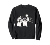 Bear illustration from trees bears Sweatshirt