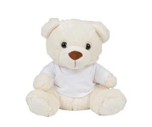 Bear In A T-Shirt - Plain or Personalised with your text or image - Teddy Bears