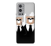 Bear in Black Suit Case Cover For OnePlus 9 Pro