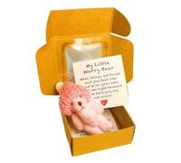 Bear In Box - Mini Keepsake Gift, Handmade Plush Companion Present | Crafted Stuffed Animal Featuring Inspirational Card Pocket Design, Brings Comfort And Encouragement, Suitable For