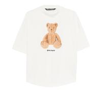Bear In Mind Over Tee, male, Palm Angels, T-Shirts, White, M, Tops M