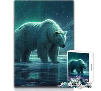 Bear in Nordic Nature 1000 Piece Jigsaws for Teenagers Logical Thinking Development Game Great Gift for Meaningful Moments Size 38x52cm