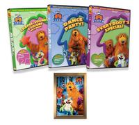 Bear In The Big Blue House DVD Collection: Shapes, Sounds & Colors With Bear! / Dance Party! / Everybody's Special/ 8 Episodes Total! + Including Bonus Art Card