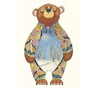 Bear in the Snow Christmas Card Daniel Mackie Designs 7 x 5 inches wrapped in cello with envelope