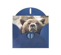 Bear in the Wild Blue prints Greeting Cards 6x4-inch with Envelope | Perfect for writing greetings and thank-you notes