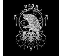Bear is My Spirit Animal Design Animal Mandala Wall Stickers Paster Paper 38x51.6cm Wall beautification White