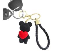 Bear Keychain, Bear Keychain 3D Mini Ornaments Pendant | Wristband Keychain Cute Cute Decorative Unique Novelty Fun Accessories Kids Fairy