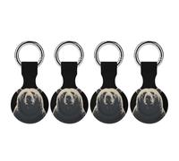 Bear Keychain Holder Case Compatible with AirTag Waterproof Silicone Shell Protective Case 4PCS