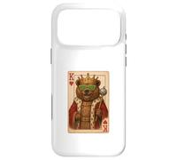 Bear King Hearts Cute Playing Card Retro Disco Ball Bear Case for iPhone 17 Pro Max