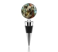 Bear Koala Wine Bottle Stoppers Reusable Zinc Alloy Champagne Stoppers Funny Cute Wine Bottle Corks Stoppers with Silicone,Wine Accessories Gifts for Men Women