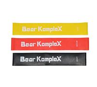 Bear KompleX Resistance Loop Bands for Home Workouts, Set of 3 Levels for Hip and Glute Activation, Core Strength, Mobility, or Strength Training, For Men and Women, Fitness PDF Included With Purchase