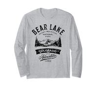 Bear Lake Rocky Mountain National Park Distressed Design Long Sleeve T-Shirt
