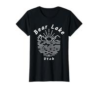 Bear Lake Utah Value Graphic T-Shirt, Women, Black, M