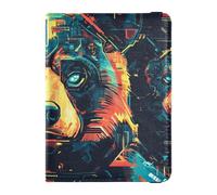 Bear Leather Passport and Vaccine Card Wallet Combo Vaccine Card Holder Cover Combo Cute Passport Book Lightweight, Bear, One Size