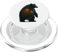Bear Library Book Lover Reading Art PopSockets PopGrip for MagSafe