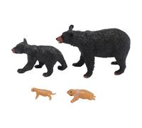 Bear Life Cycle Set, PVC Realistic Animal Growth Stages Figures Educational Learning Toy for Kids Science Classroom
