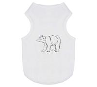 'Bear Line Art' Pet Dog/Cat T-Shirt (PT00125853)