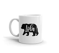 Bear Lola Unique Ceramic Coffee Mug/Cup - Birthday Mother's Day Christmas Gift for Mom Mother Grandma