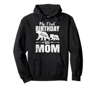 Bear Lover Mama And Baby My First Birthday As Mom Pullover Hoodie