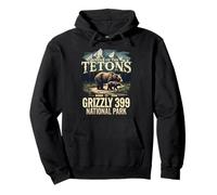 Bear Lovers Queen Of The Tetons Grizzly 399 National Park Pullover Hoodie
