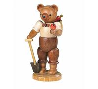 Bear, male, gardener, height 10 cm / 4 inch, original Erzgebirge .. MU 45158 NEW