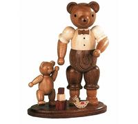 Bear, male with playing child, height 10 cm / 4 inch, original Er.. MU 45166 NEW