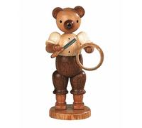 Bear, male, wood turner, height 10 cm / 4 inch, original Erzgebir.. MU 45172 NEW