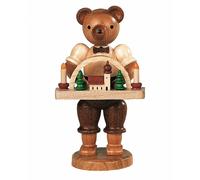 Bear, male, wooden toy maker, height 10 cm / 4 inch, original Erz.. MU 45170 NEW